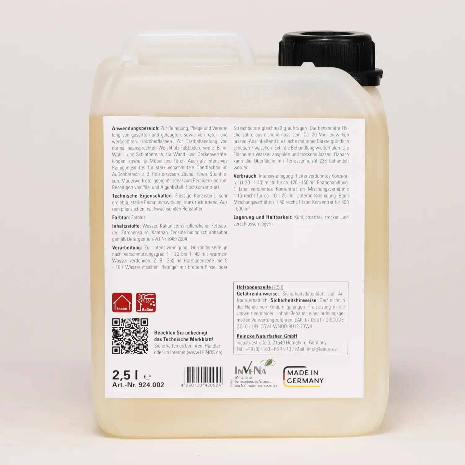 Holzbodenseife 924 Farblos 1 l