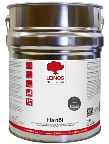 Hartöl 240 Schwarz 10 l