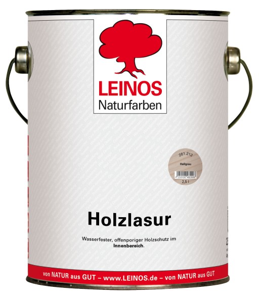 Holzlasur für innen 261 Hellgrau 2,5 l