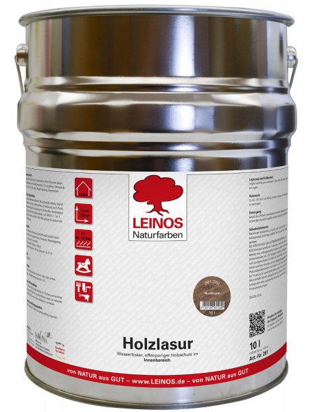 Holzlasur für innen 261 Nussbaum 10 l